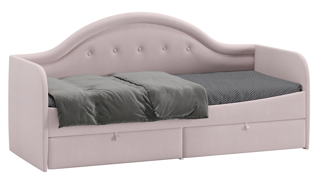 Кровать "Адель" с мягкой обивкой