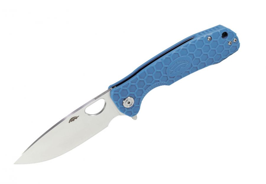 Нож Honey Badger (Хани Баджер) Flipper L (HB1004) с голубой рукоятью