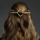 Balmain Заколка-ромб со шпилькой цвет золото Limited Edition Barrette Pour Cheveux Jewelery Gold SS21