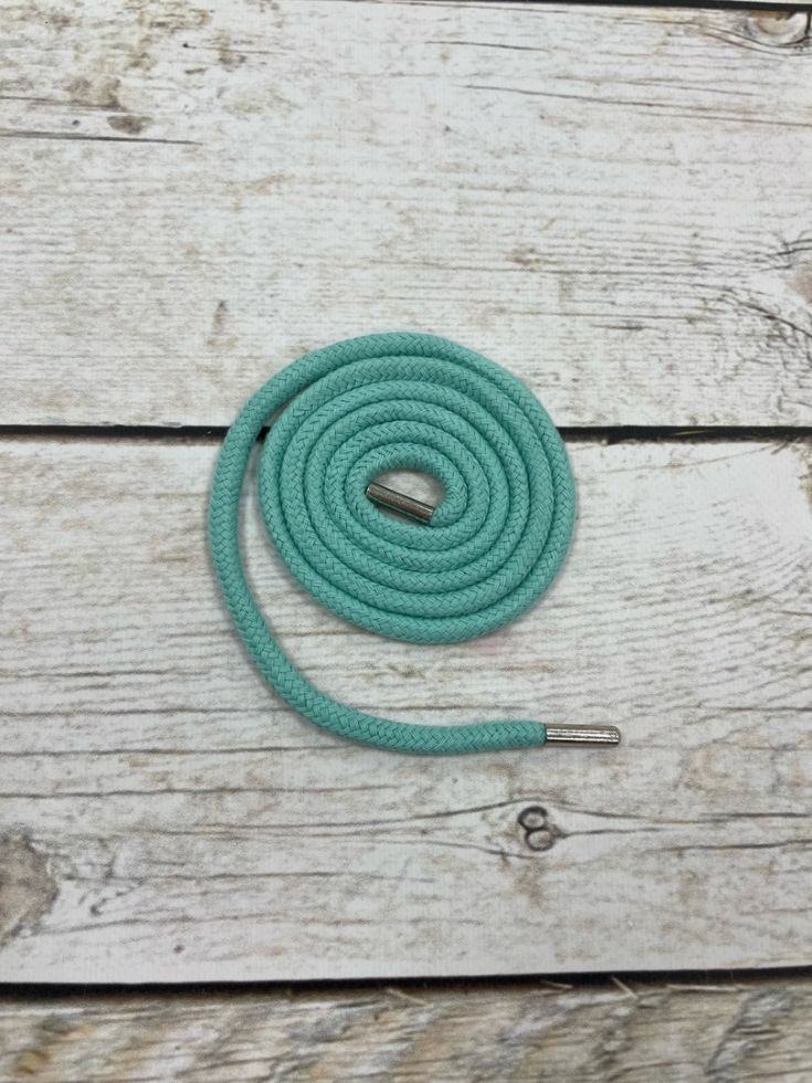 круглый хлопковый плетенный шнур мята