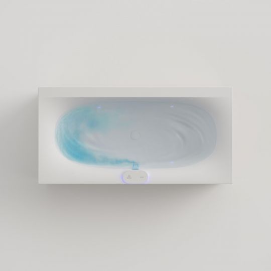 Изображение Прямоугольная гидромассажная ванна Jacuzzi Arga с хромотерапией и сенсорным управлением 180x90x60