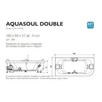 Гидромассажная ванна Jacuzzi Aquasoul Double 190x90 схема 2