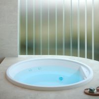 Гидромассажная круглая ванна Jacuzzi Round 150 встраиваемая 150x150 схема 3