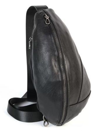 20655. Black Слинг-сумки из натуральной кожи
