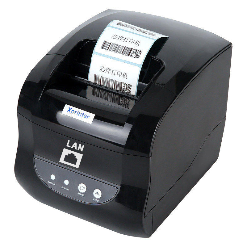 Xprinter XP-365B (USB+LAN) принтер этикеток чёрный