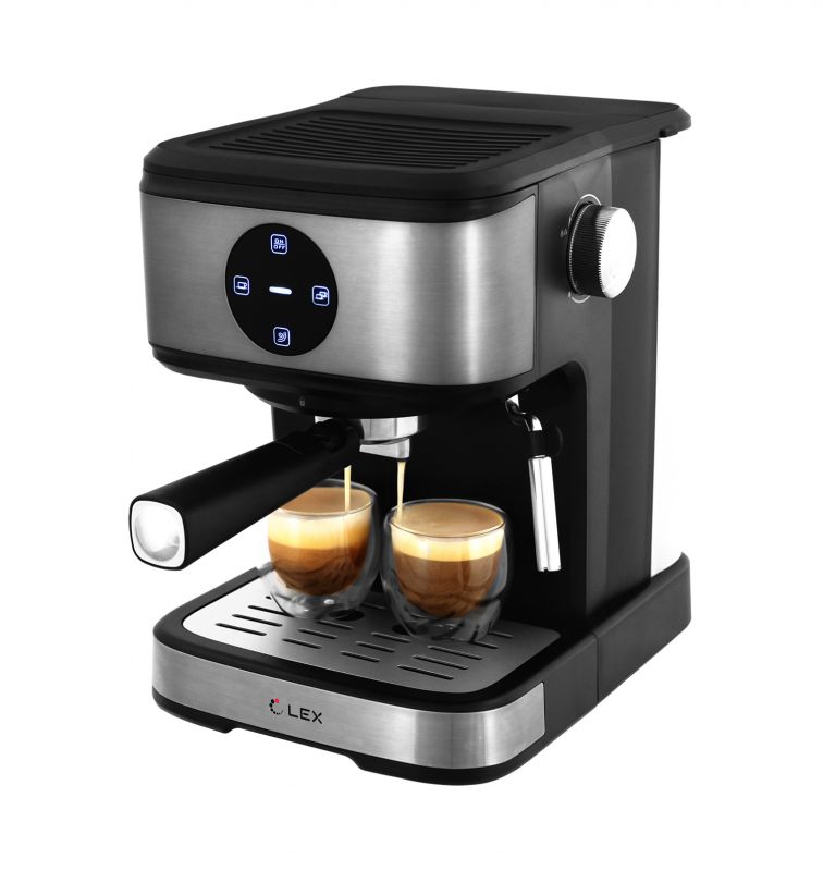 Lex LXCM 3502-1, кофеварка эспрессо (черная)