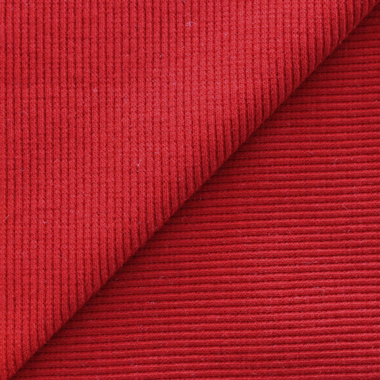 Лоскут трикотажной ткани кашкорсе Красный 50*30