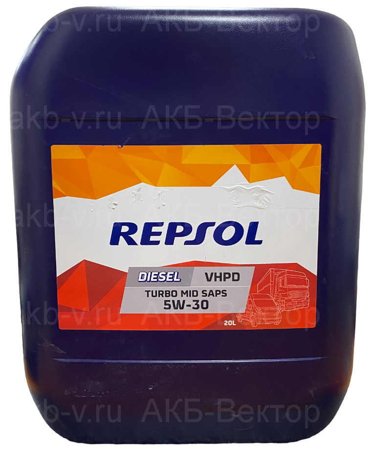 6446R Масло Repsol Diesel Turbo MID SAPS VHPD 5W30 20л