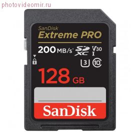 Карта памяти 128GB SanDisk Extreme Pro SDXC UHS-I V30 200mbs [SDSDXXU-128G-GN4IN]