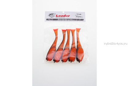 Поролоновые рыбки Leader оснащенные двойником 95 мм / 5 шт. в уп / цвет: 26 UV