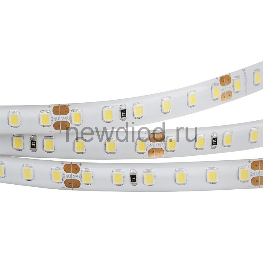 Светодиодная лента герметичная RTW-SE-A120-8mm 24V Warm3000 (9.6 W/m, IP65, 2835, 5m) (-) Arlight