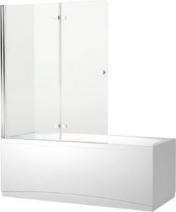 Шторка для ванны Aquanet Beta 4 NF6222-hinge, прозрачное стекло