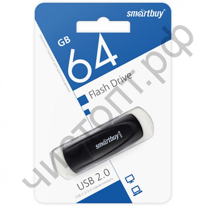 флэш-карта Smartbuy 64GB Scout Black