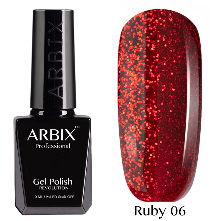 Гель лак  ARBIX  Ruby № 6