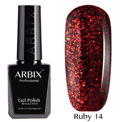 Гель лак  ARBIX  Ruby № 14