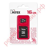 Карта памяти MicroSDHC Mirex 32 GB UHS-I ( 10 class ) с адаптером