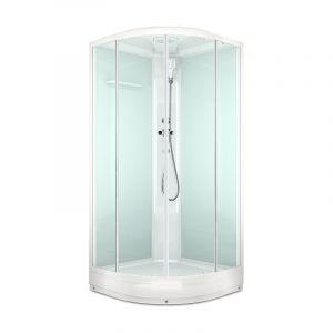 Душевая кабина MELODIA CLASSICA 90х90х218мм низкий поддон, белые стенки, MB01009