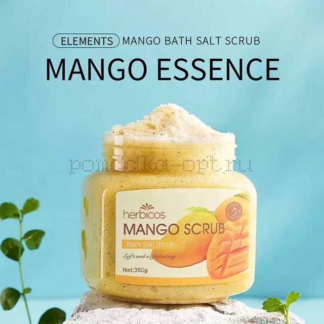 Sadoer Отшелушивающий манговый скраб для тела Mango Scrub Bath Salt, 350г