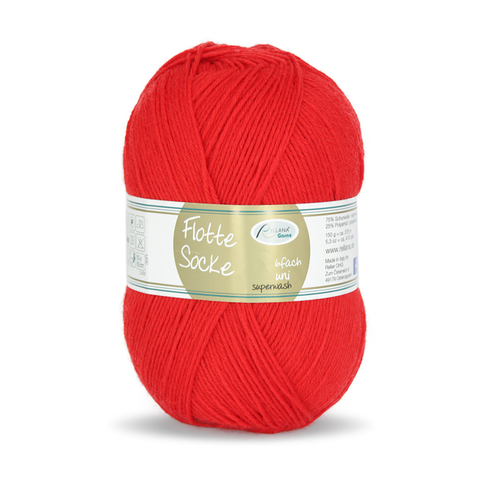 Rellana Flotte Socke Uni 6-fach 2103 красный