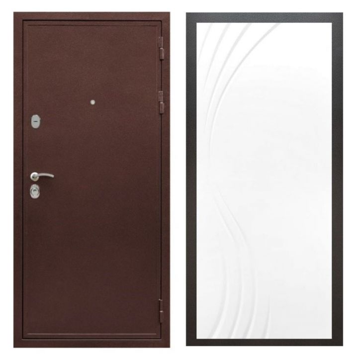 Дверь входная металлическая Армада Х5 Антик Медь ФЛ-255 Белый Софт