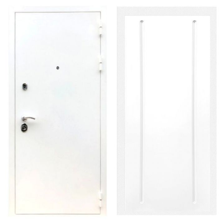 Дверь входная Армада Х5 Шагрень Белая ФЛ-68 Белый Софт