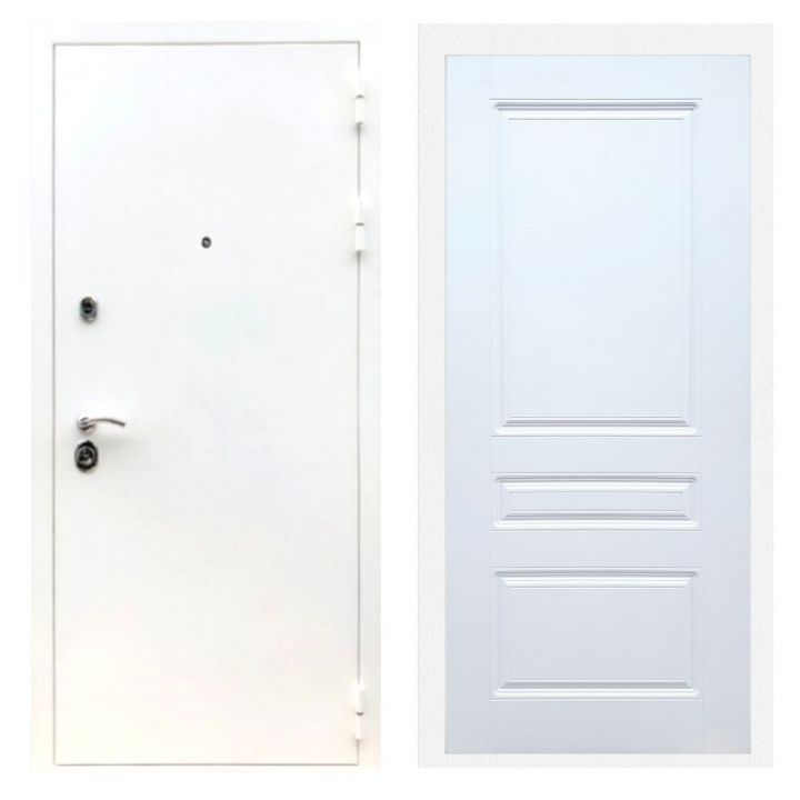 Дверь входная Армада Х5 Шагрень Белая ФЛ-243 Белый Софт