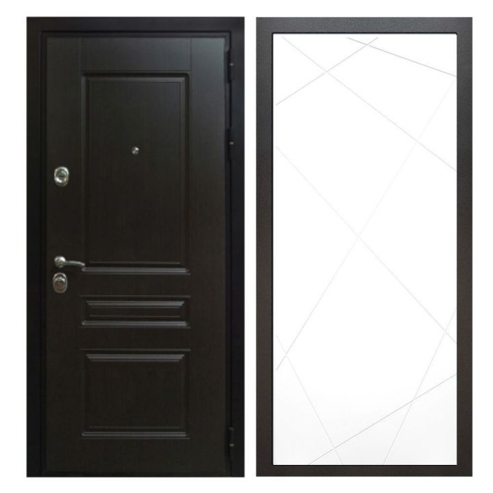 Дверь входная металлическая Армада Х Премиум Венге ФЛ-291 Белый Софт