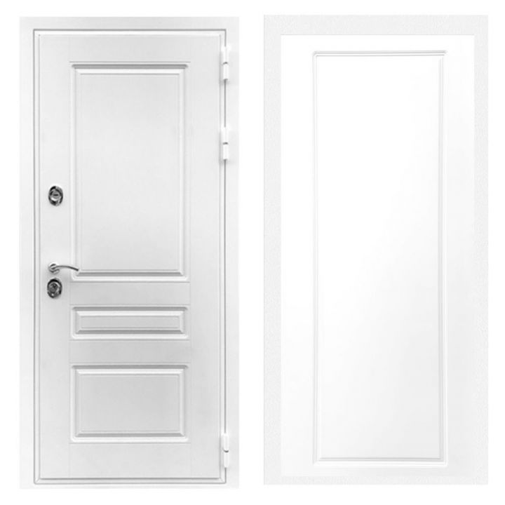 Дверь входная металлическая Лекс Х Премиум Белая Шагрень ФЛ-119 Белый Софт