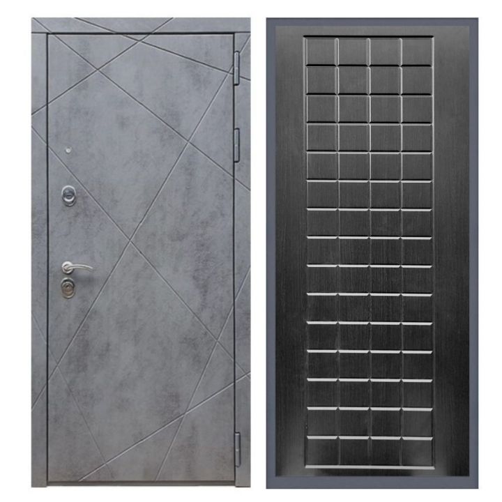 Дверь входная металлическая Армада Х13 Бетон Темный ФЛ-256 Венге
