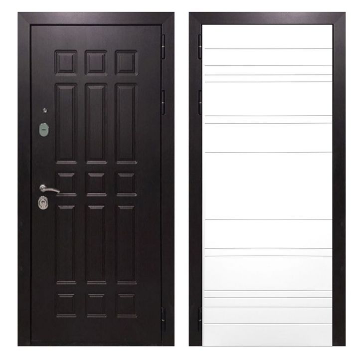 Дверь входная металлическая Армада Х8 Венге ФЛ-14 Белый Софт