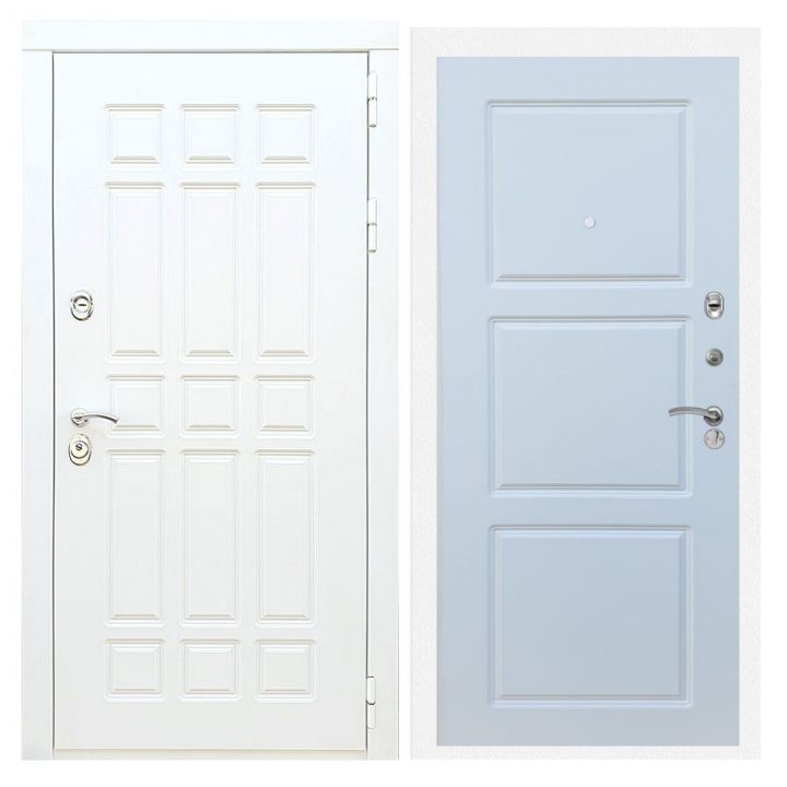 Дверь входная металлическая Лекс Х8 Белая Шагрень ФЛ-3 Белый Софт