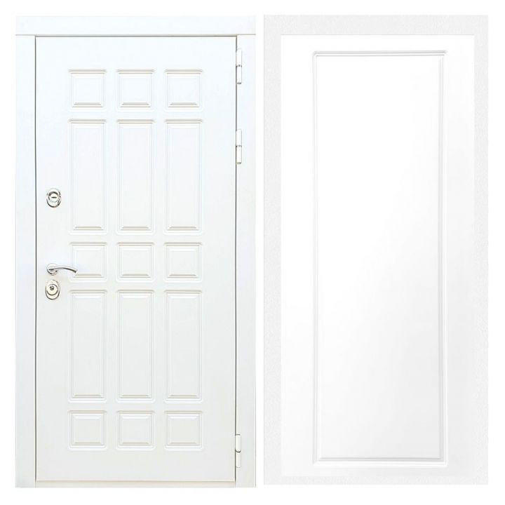 Дверь входная Армада Х8 Белая Шагрень ФЛ-119 Белый Софт