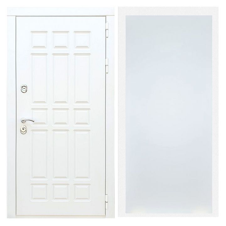 Дверь входная Армада Х8 Белая Шагрень ФЛ-Гладкая Белый Софт