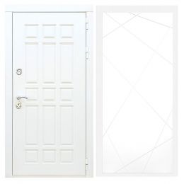 Дверь входная Армада Х8 Белая Шагрень ФЛ-291 Белый Софт