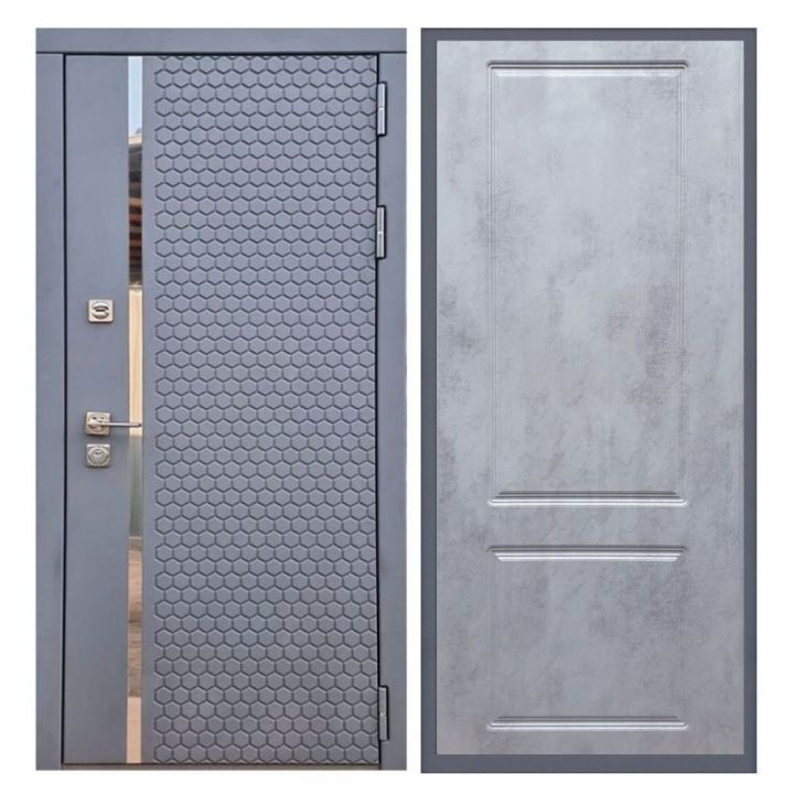 Дверь входная металлическая Армада Х24 Силк Титан ФЛ-117 Бетон Темный