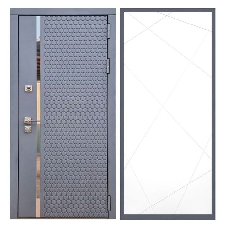Дверь входная Армада Х24 Силк Титан ФЛ-291 Белый Софт