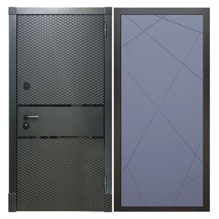 Дверь входная металлическая Армада Х15 Черный Кварц ФЛ-291 Силк Титан