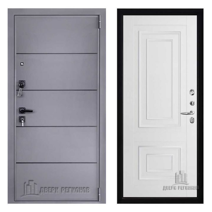 Дверь входная Двери Регионов LIBERTY H4 Флоренция 62002 Серена Белый металлическая