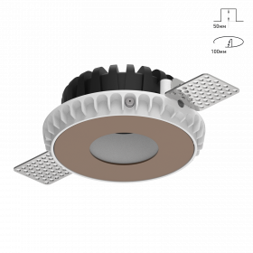 Светильник SWG Combo 2.0 Magnet с Черно Бронзовой Накладкой Slim 10Вт Белый, под Шпатлевку / СВГ...