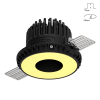 Светильник SWG Combo 2.0 Magnet с Бледно Золотой Накладкой Power 10Вт Черный, под Шпатлевку / СВГ...