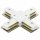 Соединитель X-Образный Однофазный для Трека Lightstar BARRA 502146 Белый, Металл, Пластик / Лайтстар