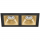 Светильник Встраиваемый Lightstar DOMINO QUADRO МR16 D5270303 Черный, Золото, Металл / Лайтстар