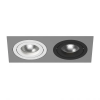 Светильник Встраиваемый Lightstar INTERO 16 DOUBLE QUADRO GU10 i5290607 Белый, Черный, Серый, Металл / Лайтстар