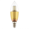 Лампа Свеча Lightstar LED C35 E14 7W 220V 3000K 60G CL/GD 940522 / Лайтстар