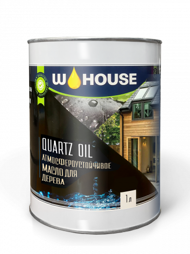 Атмосфероустойчивое, укрепляющее масло для дерева, W. House Quartz
