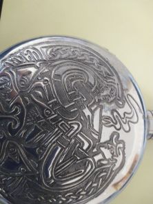 Фляжка из британского пьютера Кельтские Друиды English Pewter уценка