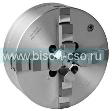 Польский токарный патрон 3714-250/5 Bison-Bial DIN 55026 сквозное крепление