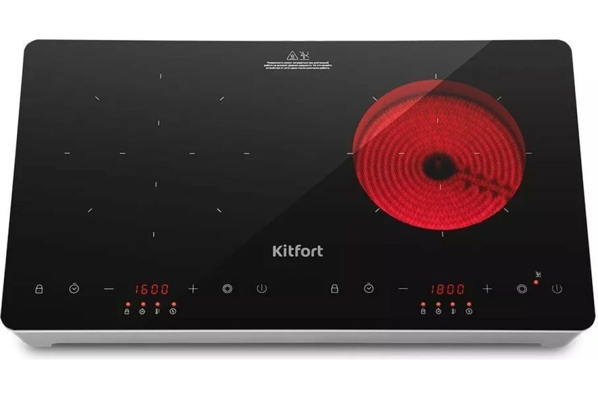 Индукционно-инфракрасная плита KitFort KT-164 (НОВИНКА)