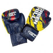 Перчатки для тайского бокса Green Hill Jumbo BGJ-2290 сине-желтые 16 oz