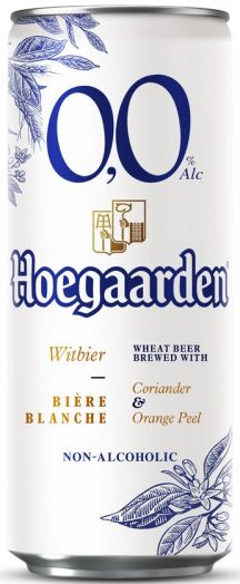 Пивной напиток Хугарден пшеничное безалкогольное ж/б 0,33л